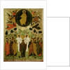 The Ascension of Our Lord, Russian icon from the Malo-Kirillov Monastery, Novgorod School, 1543 by Novgorod School