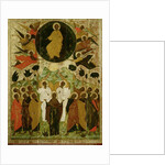 The Ascension of Our Lord, Russian icon from the Malo-Kirillov Monastery, Novgorod School, 1543 by Novgorod School