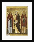 St. John Climacus St. John of Damascus and St. Arsenius, Novgorod School by School Russian