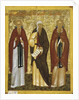 St. John Climacus St. John of Damascus and St. Arsenius, Novgorod School by School Russian