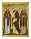 St. John Climacus St. John of Damascus and St. Arsenius, Novgorod School by School Russian