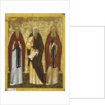 St. John Climacus St. John of Damascus and St. Arsenius, Novgorod School by School Russian