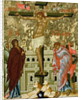 The Crucifixion of Our Lord, Russian icon from the Cathedral of St. Sophia, Novgorod School, 15th century by Anonymous