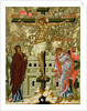 The Crucifixion of Our Lord, Russian icon from the Cathedral of St. Sophia, Novgorod School, 15th century by Anonymous