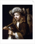 A Young Sportsman with a Dead Mallard and Hare by Wallerant Vaillant