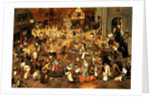 The Battle between Carnival and Lent by Pieter the Younger Brueghel