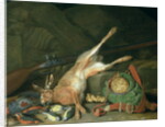 Still Life of a Hare with Hunting Equipment by Hieronymus the Elder Galle