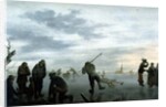 Winter Landscape with Skaters by Dutch School