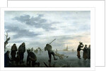 Winter Landscape with Skaters by Dutch School