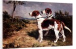 Two Hounds in a Landscape by John Emms