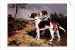 Two Hounds in a Landscape by John Emms