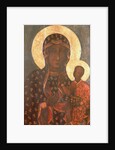 The Black Madonna of Jasna Gora, Byzantine-Russian Icon by School Russian