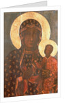 The Black Madonna of Jasna Gora, Byzantine-Russian Icon by School Russian