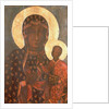 The Black Madonna of Jasna Gora, Byzantine-Russian Icon by School Russian