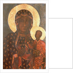 The Black Madonna of Jasna Gora, Byzantine-Russian Icon by School Russian
