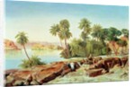 Philae on the Nile by Edward Lear
