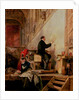 Daniel Maclise painting his mural 'The Death of Nelson' in the House of Lords, 1865 by John Ballantyne