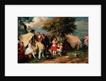 The Acrobats' Camp, Epsom Downs by William Parrott