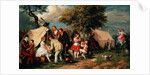 The Acrobats' Camp, Epsom Downs by William Parrott