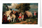 The Acrobats' Camp, Epsom Downs by William Parrott