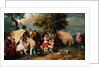 The Acrobats' Camp, Epsom Downs by William Parrott