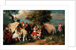 The Acrobats' Camp, Epsom Downs by William Parrott