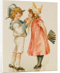 Party Time, Christmas postcard by English School