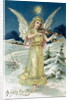 Angel with Violin, Victorian postcard by Anonymous