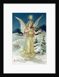 Angel with Violin, Victorian postcard by Anonymous