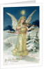 Angel with Violin, Victorian postcard by Anonymous