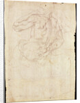 Drawing of a male standing figure by Michelangelo Buonarroti