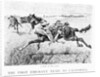 A Peril of the Plains, the First Emigrant Train to California by Frederic Remington