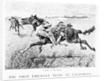 A Peril of the Plains, the First Emigrant Train to California by Frederic Remington