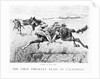 A Peril of the Plains, the First Emigrant Train to California by Frederic Remington