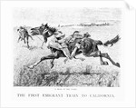 A Peril of the Plains, the First Emigrant Train to California by Frederic Remington