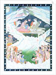 The Holy Family of Shiva and Parvati on Mount Kailash by School Indian