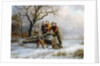 Chopping firewood, 1865 by Alexis de Leeuw