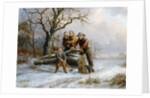 Chopping firewood, 1865 by Alexis de Leeuw