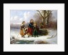 Three Girls in a Winter Landscape, 1865 by Alexis de Leeuw