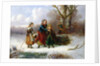 Three Girls in a Winter Landscape, 1865 by Alexis de Leeuw