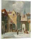 Winter Street Scene by Anthonie Waldorp