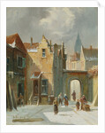 Winter Street Scene by Anthonie Waldorp