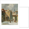 Winter Street Scene by Anthonie Waldorp