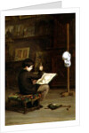 Young Boy Drawing from a Cast Head, 1879 by Pierre Edouard Frere