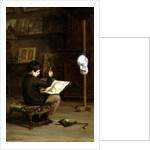 Young Boy Drawing from a Cast Head, 1879 by Pierre Edouard Frere