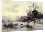 Crows in a Winter Landscape, 1907 by Karl Kustner