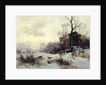 Crows in a Winter Landscape, 1907 by Karl Kustner