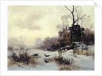 Crows in a Winter Landscape, 1907 by Karl Kustner