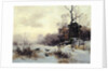 Crows in a Winter Landscape, 1907 by Karl Kustner