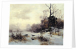Crows in a Winter Landscape, 1907 by Karl Kustner